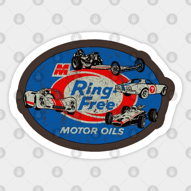 Ring Free Oil Race Proven 1923 Vintage Sticker by Jazz In The Gardens